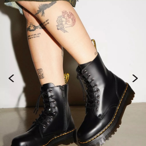 Dr Martens Jadon platform smooth leather boots - Picture 3 of 5